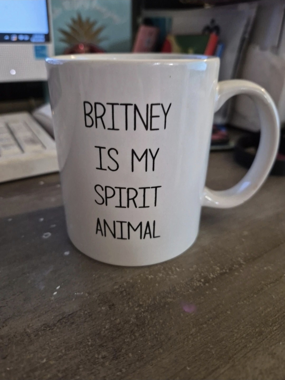 Britney Spears 'Britney Is My Spirit Animal' Ceramic Mug